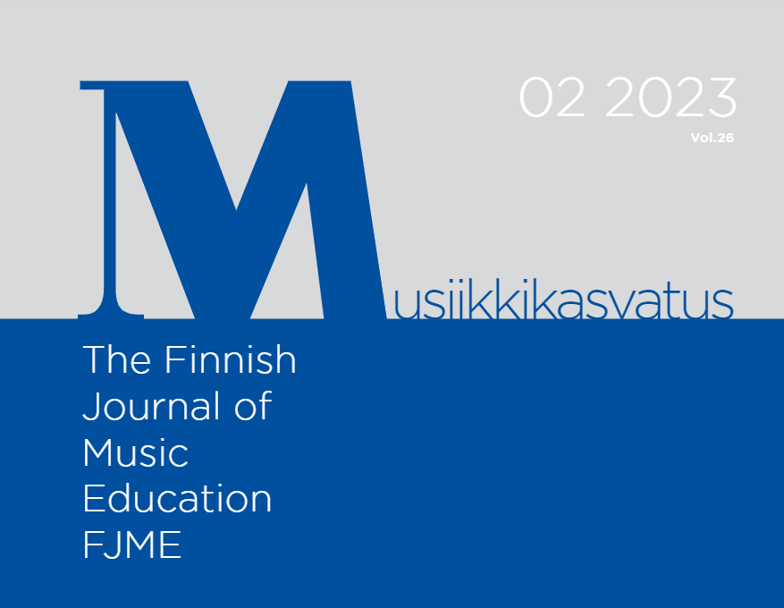 					Näytä Vol 26 Nro 2 (2023): Special issue: Emerging perspectives on instrumental and vocal pedagogy
				